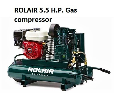 ROLAIR 5.5 H.P. Gas compressor