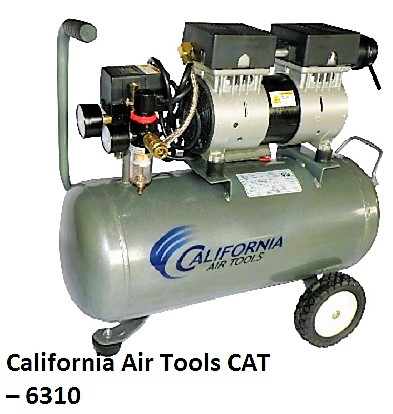 California Air Tools CAT – 6310 radical Quiet and Oil Free one.0 HP 6.3 Gallon Steel Tank compressor