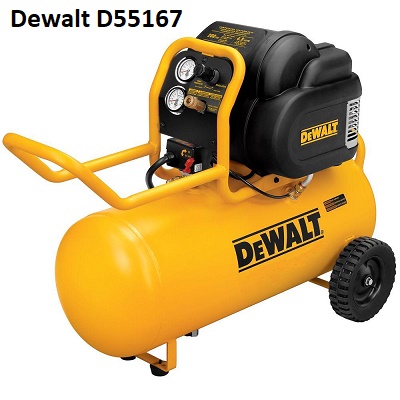 Dewalt D55167 1HP two hundred PSI Oil Free high Low Noise Horizontal transportable mechanical device